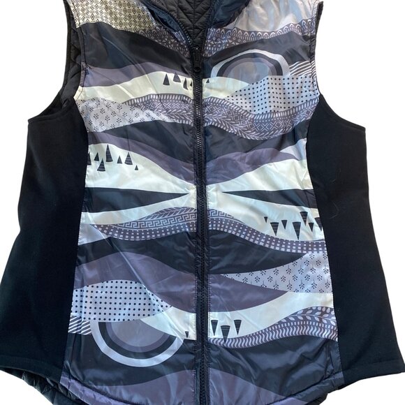 NWT Krimson Klover Sela Reversible Vest W's M Black Gray Ski Apres MSRP$149 - Picture 3 of 13